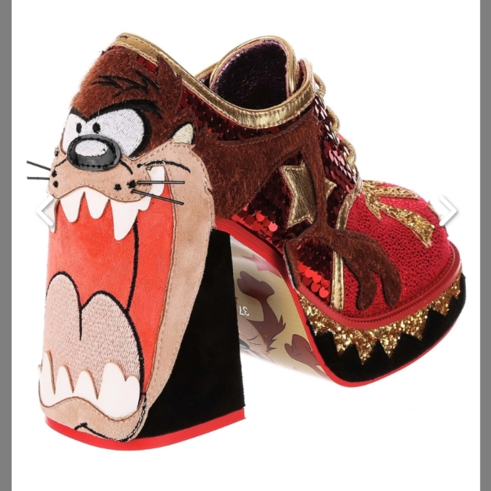 New Tasmanian Whirlwind Looney Tunes by Irregular Choice, Size 42, 10.5ish